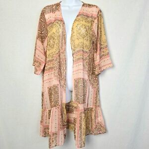 Maurices Boho Patchwork Kimono Cardigan M